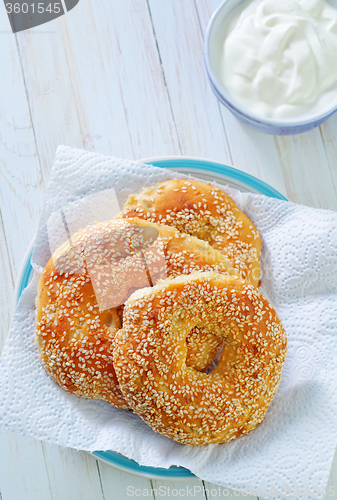 Image of bagels with sesame