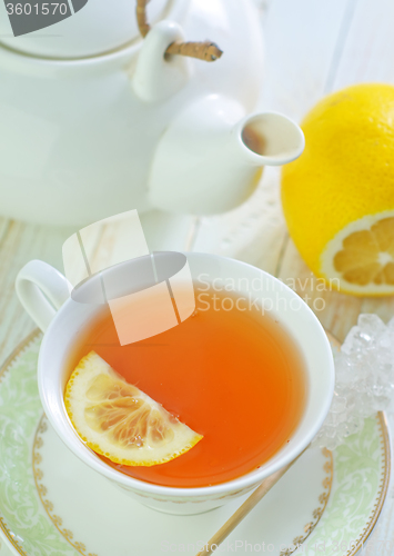 Image of tea with lemon