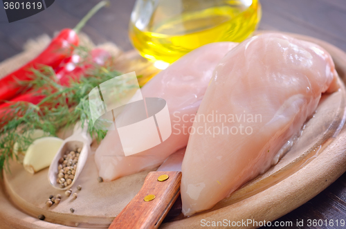 Image of raw chicken fillet