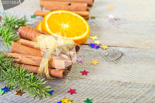 Image of orange with cinnamon