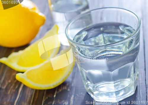 Image of water with lemon