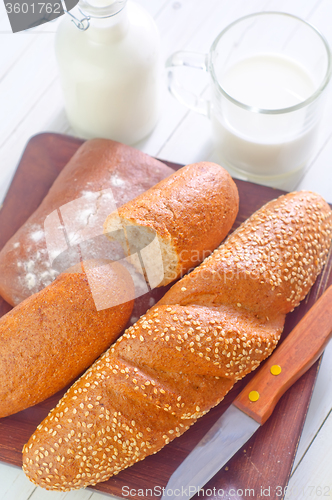 Image of bread and milk