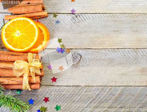 Image of orange with cinnamon