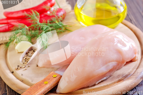 Image of raw chicken fillet