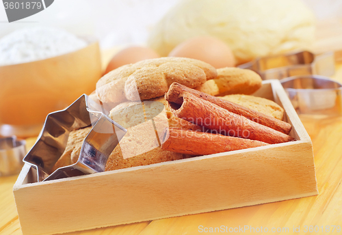 Image of Fresh sweet cookies with cinnamon