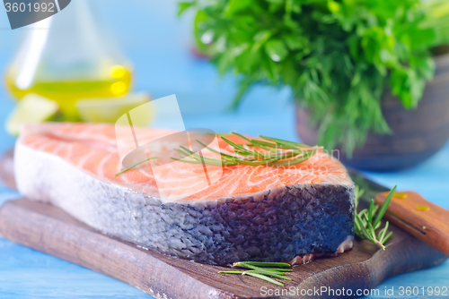 Image of raw salmon