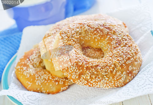 Image of bagels with sesame