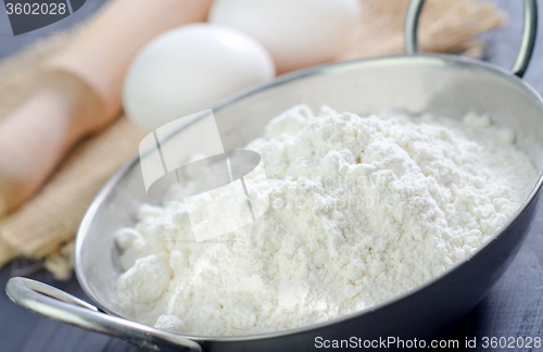 Image of flour and eggs