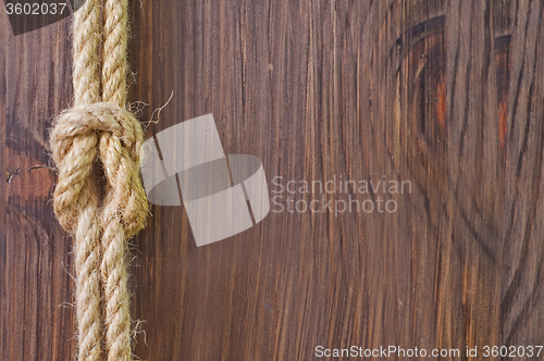 Image of rope on wooden backgrounds