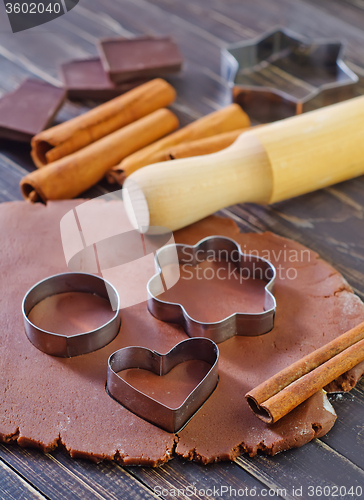 Image of chocolate dough