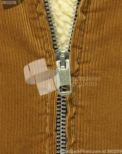 Image of Half open coat zipper