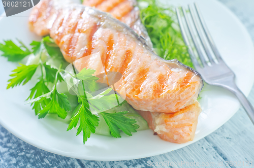 Image of fried salmon