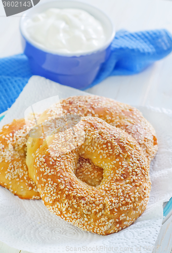 Image of bagels with sesame