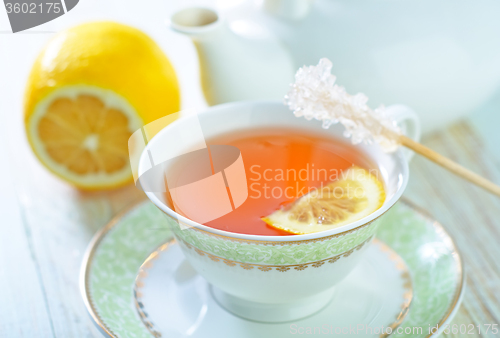 Image of tea with lemon