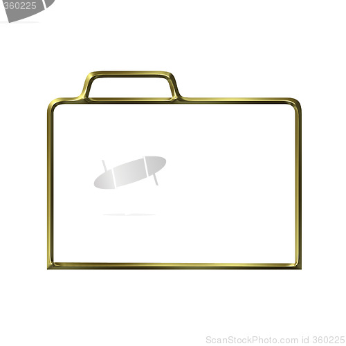 Image of Golden closed folder silhouette