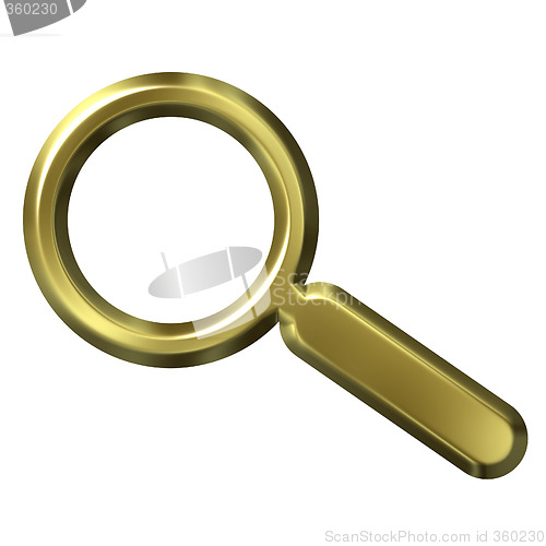 Image of Golden Magnifying Glass