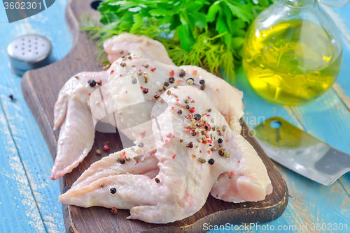 Image of raw chicken wings