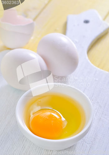 Image of raw eggs