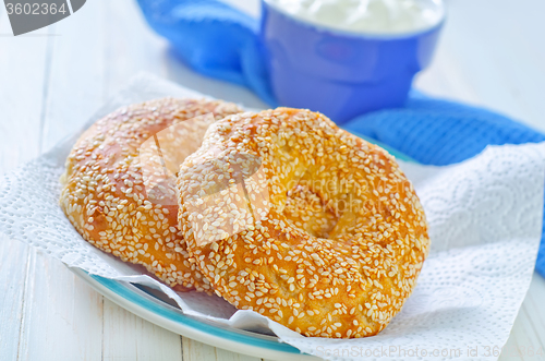 Image of bagels with sesame