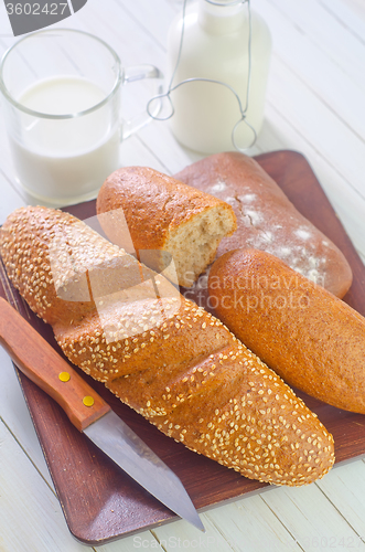 Image of bread and milk