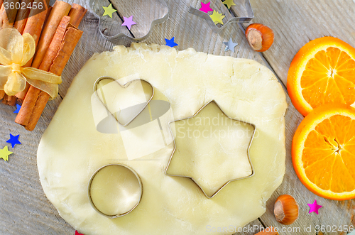 Image of christmas baking background