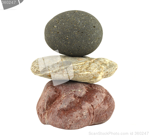 Image of Pile of balanced stones representing meditation