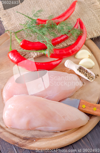 Image of raw chicken fillet