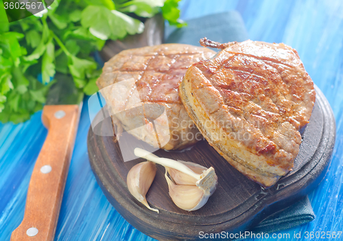 Image of steak on board