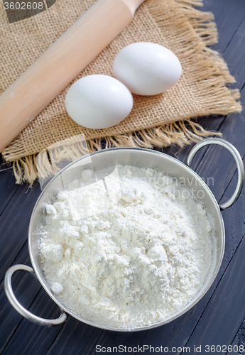 Image of flour and eggs