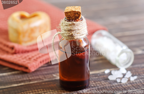 Image of aroma oil and soap