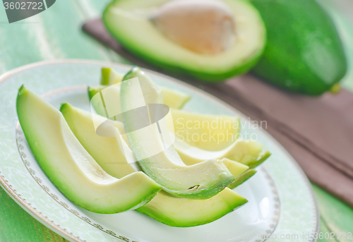 Image of avocado on plate