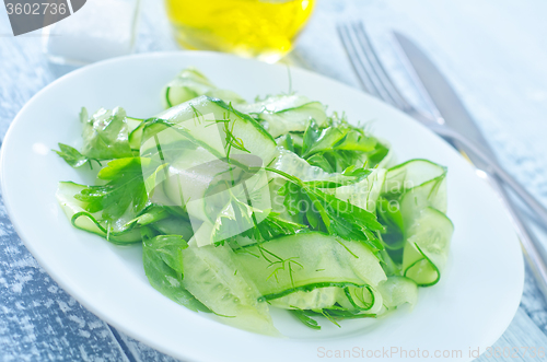 Image of salad from cucumber