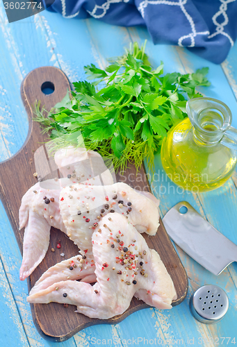 Image of raw chicken wings
