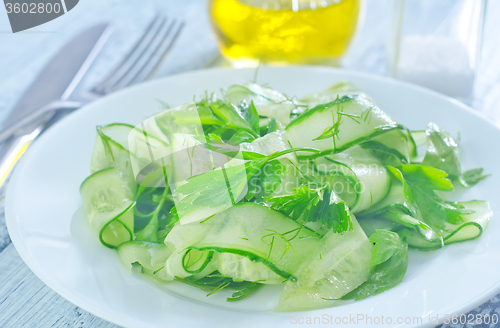 Image of salad from cucumber