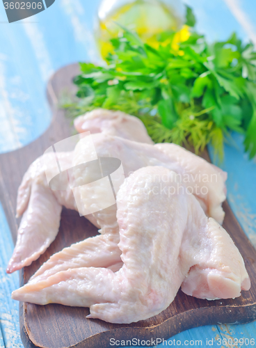 Image of raw chicken wings