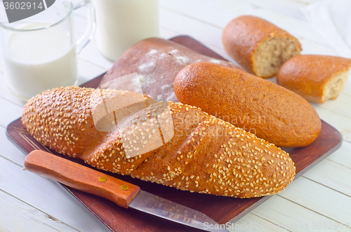 Image of bread and milk