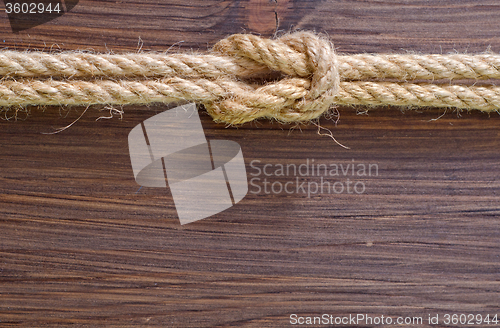 Image of rope on wooden backgrounds