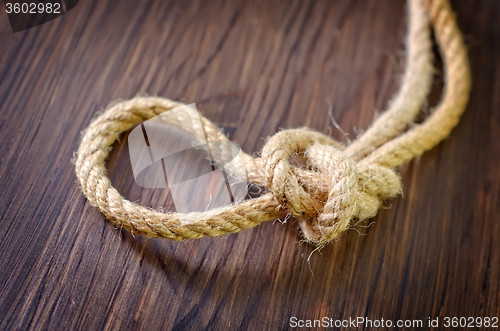 Image of rope on wooden backgrounds