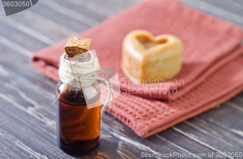 Image of aroma oil and soap