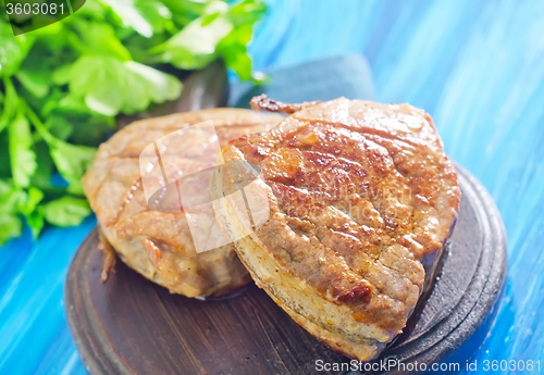 Image of steak on board