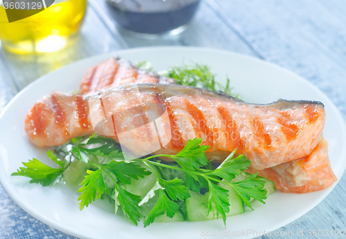 Image of fried salmon