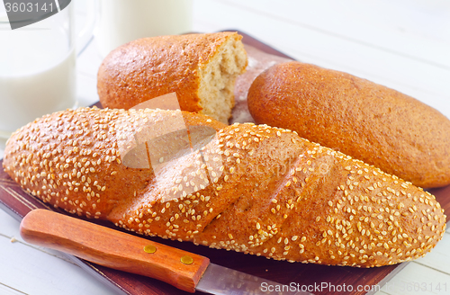 Image of bread and milk