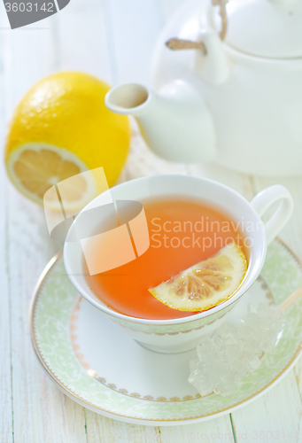 Image of tea with lemon