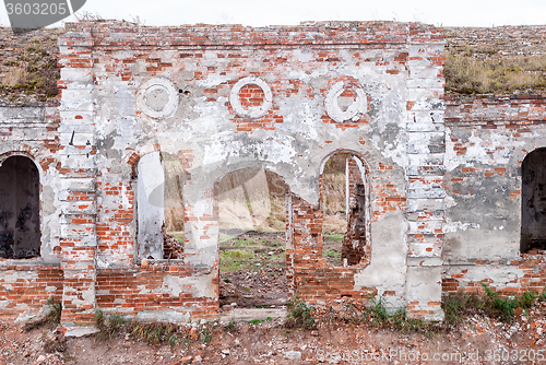 Image of Broken church in Romanovo village. Tyumen region