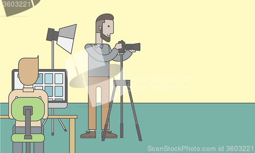 Image of Photographers in studio.