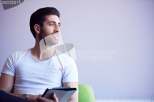 Image of student working on tablet