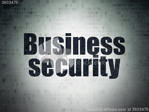 Image of Safety concept: Business Security on Digital Paper background