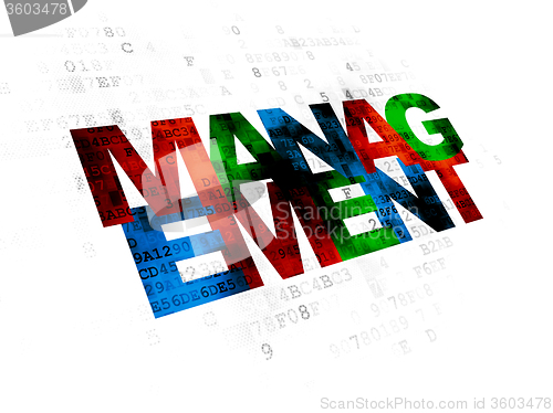 Image of Business concept: Management on Digital background