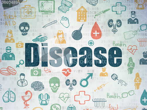 Image of Healthcare concept: Disease on Digital Paper background