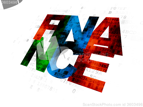 Image of Money concept: Finance on Digital background
